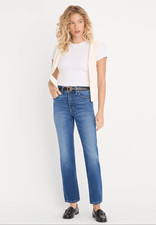 Good American High Rise Straight Leg Jeans Sz 6