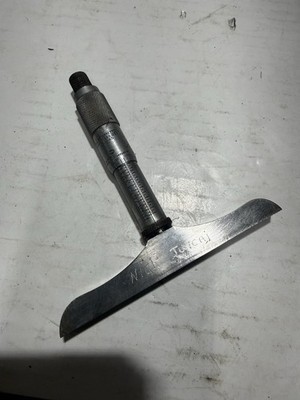 Starrett No. 445 Micrometer Depth Gage - 0-3  No Case USA Only The Gage