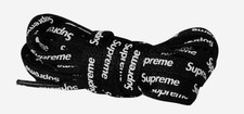 Black Custom SUPREME Laces- 120cm 1 pair