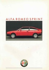 Catalogue Brochure Alfa Romeo (Alfasud) Sprint 01/1988 Belgique en français