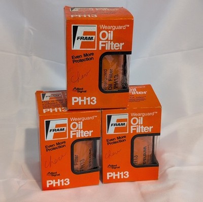 Lot Of 3 Fram Engine Oil Filter PH13 New Old Stock