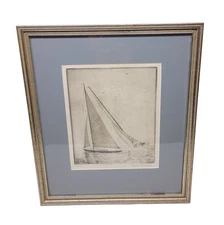 Original Don Swann Coming About Limited Edition Etching Signed Numbered 219/300