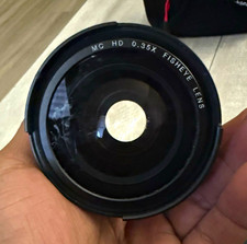 Canon EOS DSLR 18MP Black Body w/ EF 75-300mm Lens  0.35X Fisheye