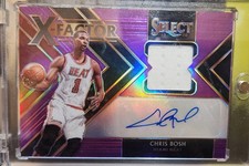 2019 Panini Select Chris Bosh Auto X-Factor Patch /99 XF-CBS SSP