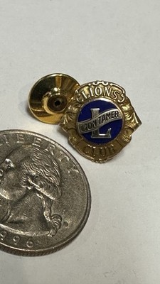 VTG Lions Club International Lion Tamer 10K Solid Gold Pin Lapel Leavens