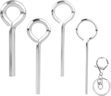 Ring Allen Wrench with Keychain 5/64" 1/8" 5/32" 7/32" Standard Hex Dogging Key