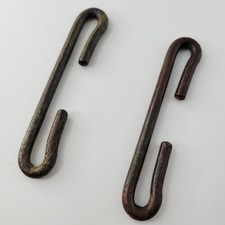 WW1 08 WEBBING HOOKS - 1908 WEBBING HOOKS FOR AMMO POUCH - BRITISH ARMY