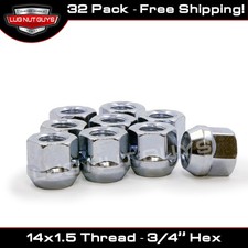 32 Lug Nuts Open End Bulge Acorn 14x1.5 Heavy Duty 32 Lug Nuts Open End Bulge Acorn 14x1.5 Heavy Duty