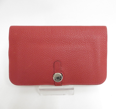 Authentic Hermes Leather Dogon Duo Bifold Long Wallet F#51752 | eBay