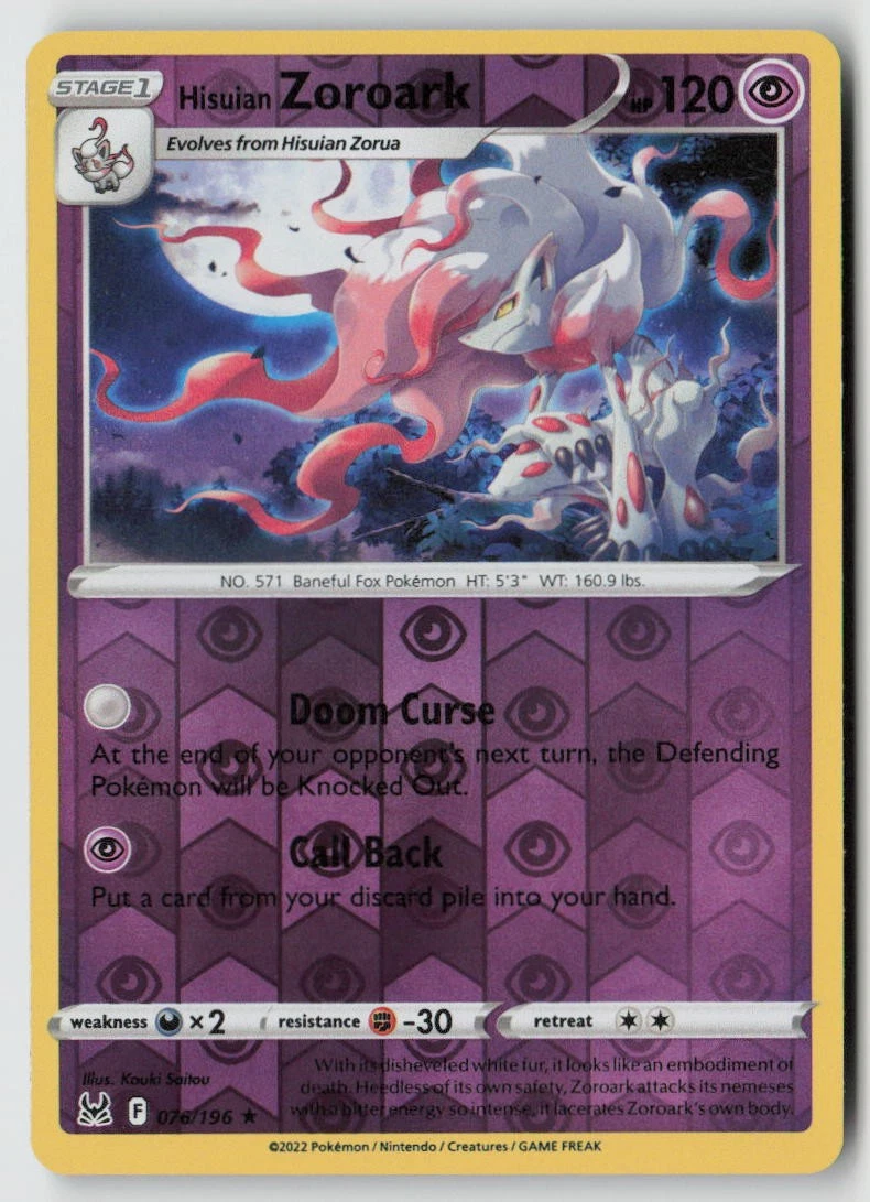 Hisuian Zoroark Pokmon TCG Cards for sale | eBay
