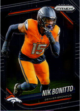 2025 Panini PRIZM Nik Bonitto #230 DENVER BRONCOS