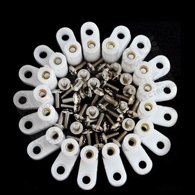 50pcs arcade L Type PCB Mounting Feet with Screw for JAMMA MAME Game PCB Board A