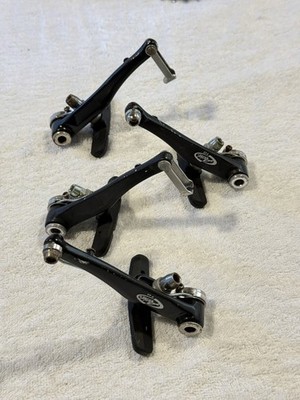 Avid Single Digit 1.0 V-Brake Set + Hebel | Vintage MTB Felgenbremse | schwarz