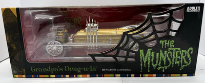 The Munsters Grandpa s Dragula Hot Rod Diecast Race Car 1/18 Scale New in Box