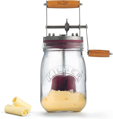 Kilner Vintage Glass Butter Churn; Delicious Homemade Butter in as Little as Ten
