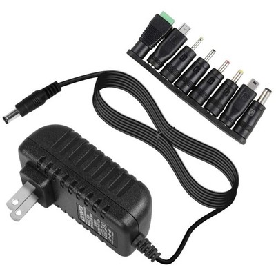 5V 2A Power Cord Adapter Charger with 8 Interchangeable Tips