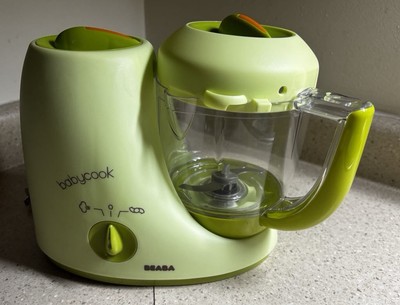 Beaba Babycook, a 4-in-1 steam, blend, warm, and defrost baby food