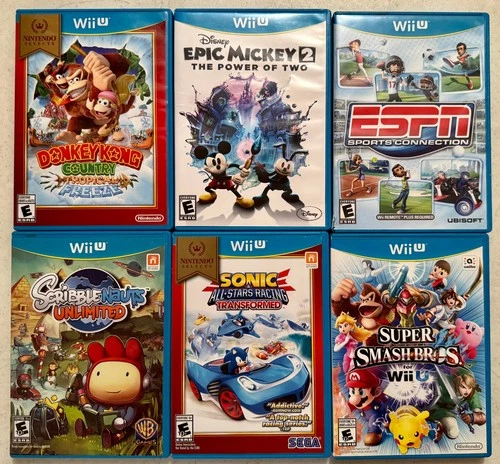 Wii U LOT Of 6 Miscellanous Games - Very Good Condition!
