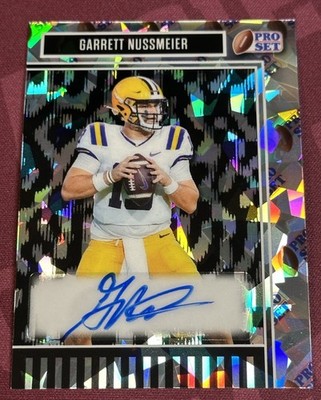  2025 LEAF METAL PROSET GARRETT NUSSMEIER RC AUTO #1/1 Silver One Of One LSU