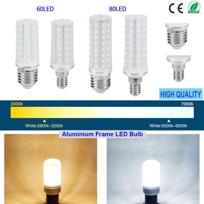 E14 E27 LED Corn Light Bulbs KitsSMD2835 Cool Warm White Lamp Spotlight