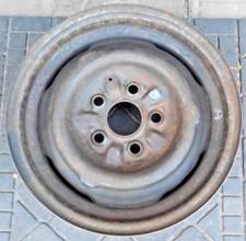 Vintage Ford 14 X 5 Factory Stock Steel Wheel. 5 Lug X 4.5. Code 7mg. Vintage Ford 14 X 5 Factory Stock Steel Wheel. 5 Lug X 4.5. Code 7mg.