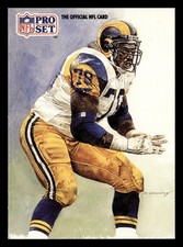 Jackie Slater 1991 Pro Set #382 Los Angeles Rams FOOTBALL *237