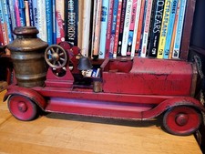 NICE LARGE VINTAGE 1920's TURNER  PRESSED STEEL BOILER FIRE  TRUCK
