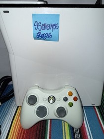 Microsoft Xbox 360 S slim white Console 3rd Party Hard drive 320GB Tested