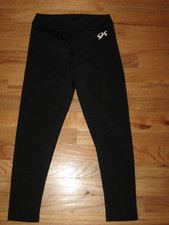 Pantaloni Capri GK ELITE Ginnastica Nero DryTech Adulto Piccoli Usati in Ottime Condizioni