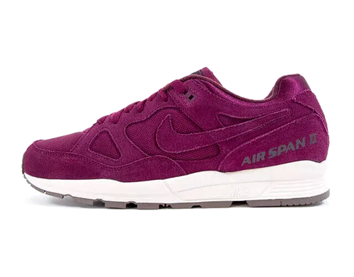 NIB MENS NIKE AIR SPAN II 2 PRM BORDEAUX RED RUNNING ATHLETIC SHOES - Picture 5 of 5