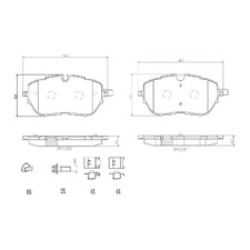 Satz Bremsbeläge Bremsklötze vorne für Peugeot 3008 2 MC 308 LB 3 FB SW | 245