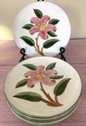 6 Stangl Pottery Salad/Dessert Plates-8.25" Hand Painted "PRELUDE" Pattern EUC!