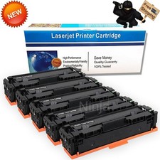 201X Black Toner For HP LaserJet Pro MFP M277dw M252dw CF400X 5PK