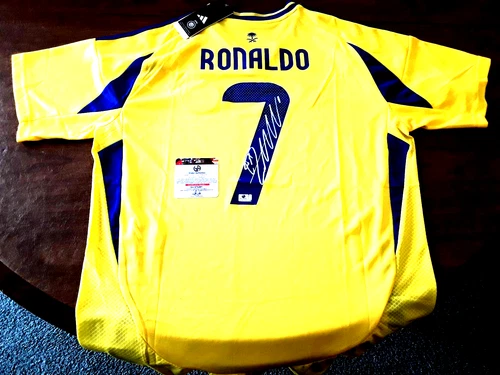 Cristiano Ronaldo Al-Nassr Autographed 2024-25 Adidas Home Soccer Jersey W/ COA