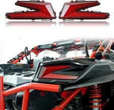LED Taillights for Can Am X3, Red Rear Brake Stop Lights Tail Lamps for Can