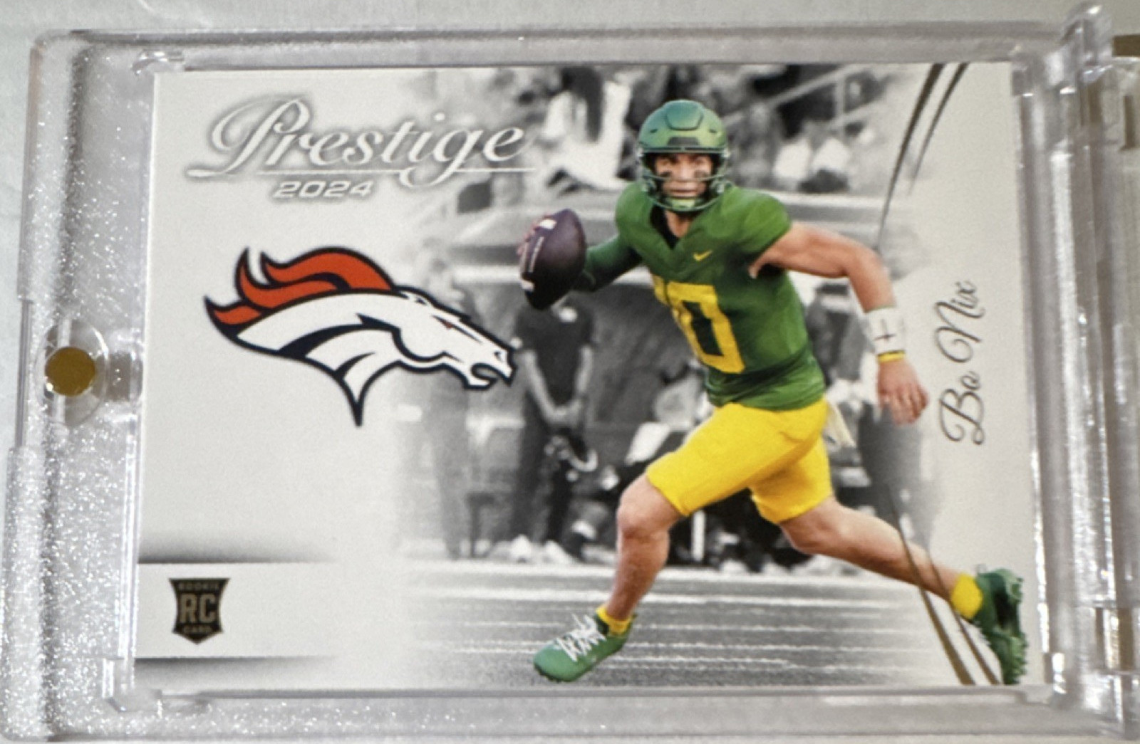 Panini 2024 Prestige Football Bo Nix Rookie Card #391 Denver Broncos