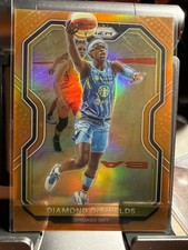 2021 Panini Prizm WNBA #72 Diamond DeShields Prizms Orange/50