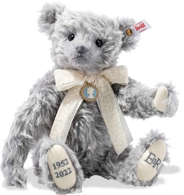 Steiff Bär Königin Elizabeth II Platin Jubiläum Teddybär Ltd Ed EAN 69139 Neu