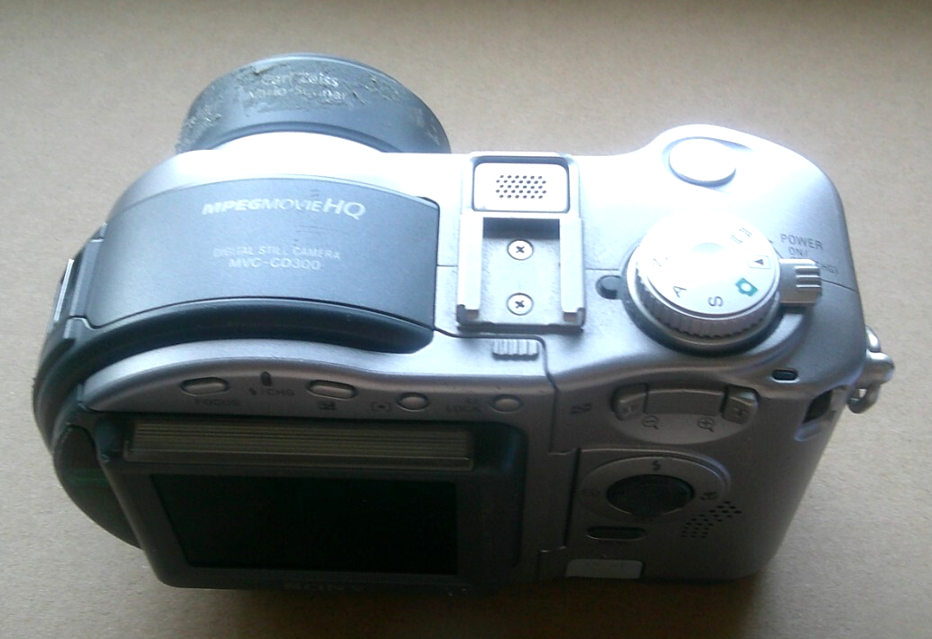 Sony Mavica MVC-CD300 3.3 MP Digital Camera - Silver for sale