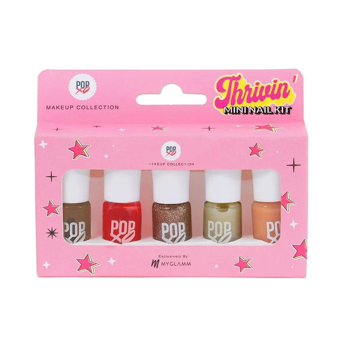 MyGlamm POPxo Makeup Collection Mini Nail Kit Long Lasting Formula 5in1 Combo CA