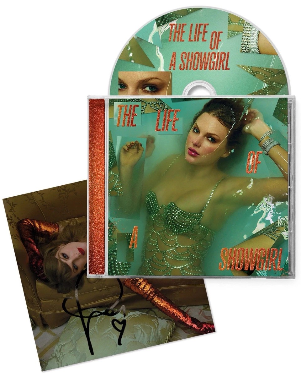 ミュージシャン The Life of a Showgirl Box Set Taylor Swift The Life Of A Showgirl Hand Signed CD Complete Set Of