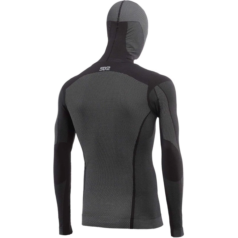 MAGLIA SOTTOCASCO MANICHE LUNGHE TECNICA SIXS SIX2 TS2 DB BLACK CARBON TG M/L - Immagine 2 di 4