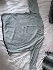 Tommy Hilfiger Men's Gray Pullover Sweater Crew Neck Long Sleeve Contrast Trim