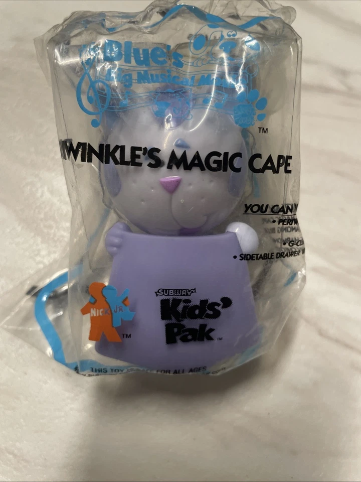 Juguete de comida para niños Subway 2000 pistas azules periwinkle gatito gato capa mágica con cesta Foto 2 de 4