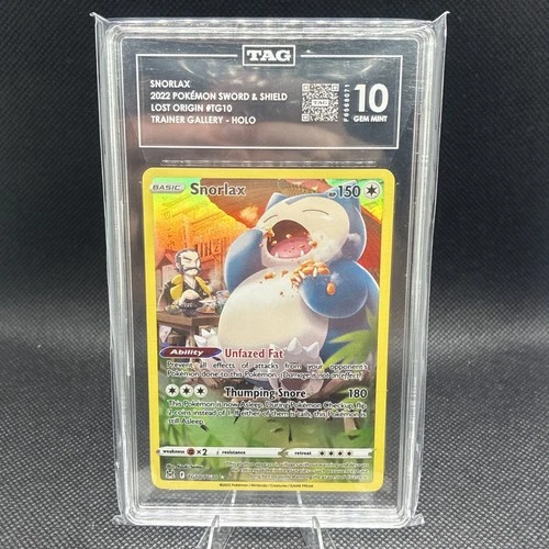 TAG 10 Pokemon Snorlax TG10 SWSH LOST ORIGIN TRAINER GALLERY tg10/tg30