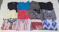 Lot Of 12 Women's Medium Dressy Blouses Lauren Conrad Apt 9 Jennifer Lopez