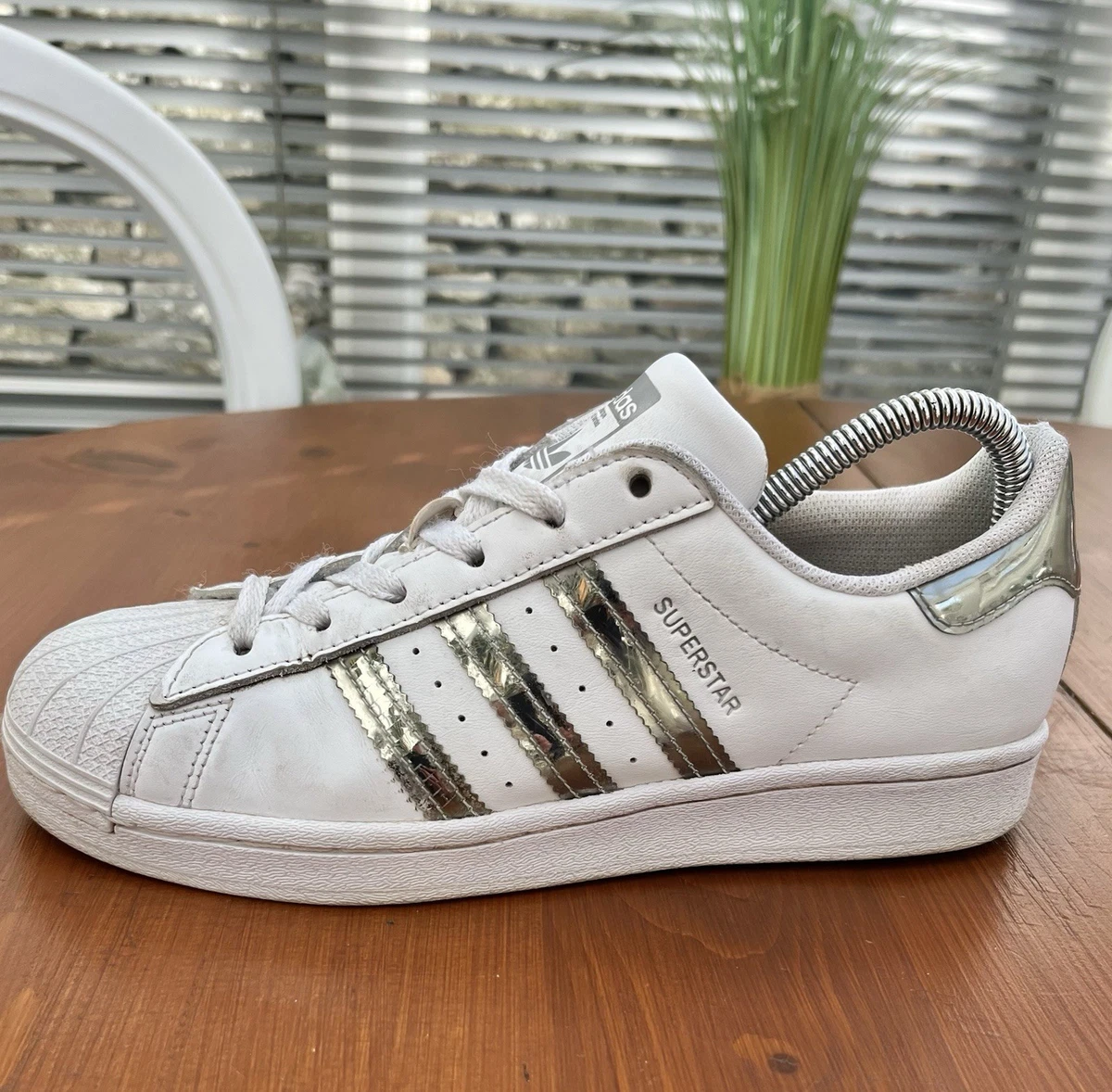 adidas gazelle silver green womens Adidas Superstar (Silver) – THE-ECHELON main image 0