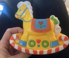 VTG 1982 Playskool Candy Land Kids Yellow Rocking Horse 4 Pepper Mint Doll Repla