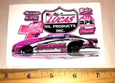 Dave Connolly LUCAS OIL Breast Cancer Pro Stock NHRA Drag Racing Sticker