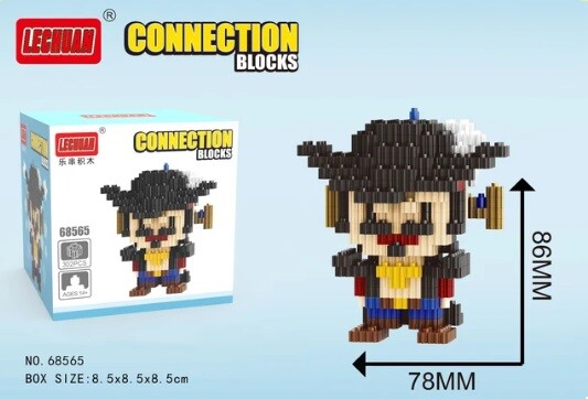 One Piece 3D Puzzle Micro Connection Building Blocks DIY | eBay
